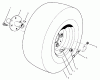 Rasen- und Garten Traktoren 30612TE - Toro Groundsmaster 120 Tractor (SN: 220000001 - 220999999) (2002) Ersatzteile FRONT WHEEL ASSEMBLY
