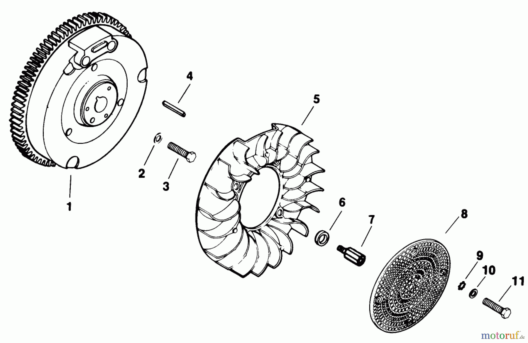  Rasen- und Garten Traktoren 30718 - Toro ProLine 118 (SN: 3900001 - 3999999) (1993) FLYWHEEL