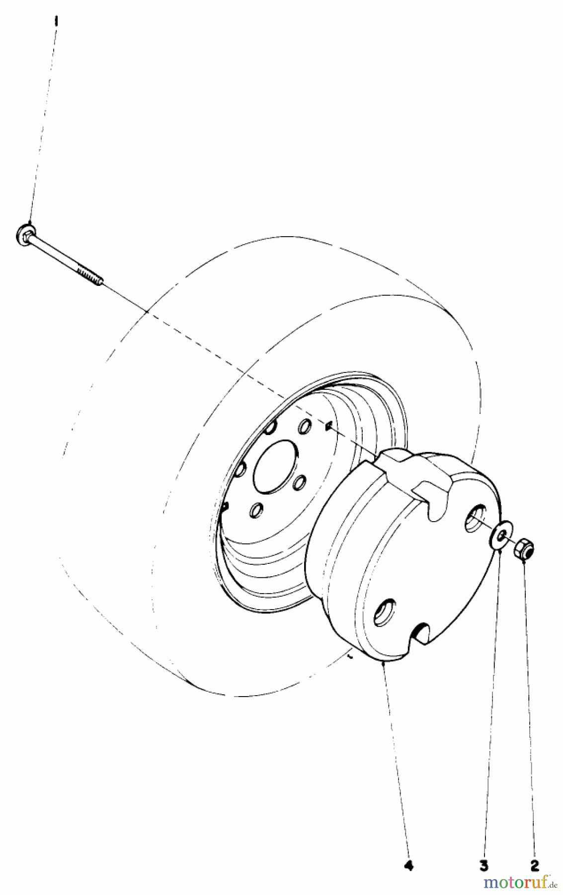 Rasen- und Garten Traktoren 30775 - Toro Groundsmaster 52 (SN: 300001 - 399999) (1983) WHEEL WEIGHT KIT NO. 30762 (OPTIONAL)