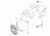 Rasen- und Garten Traktoren 74140 (724-Z) - Toro Tractor (SN: 590001 - 599999) (1995) Ersatzteile BLOWER HOUSING ASSEMBLY