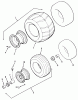 Rasen- und Garten Traktoren R1-24OE02 - Toro 724-Z Tractor (SN: 1000001 - 1999999) (1991) Ersatzteile WHEELS AND TIRES