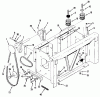 Rasen- und Garten Traktoren Z1-24OE04 - Toro 724-Z Tractor (SN: 1000001 - 1999999) (1991) Ersatzteile TRANSMISSION DRIVE FRAME