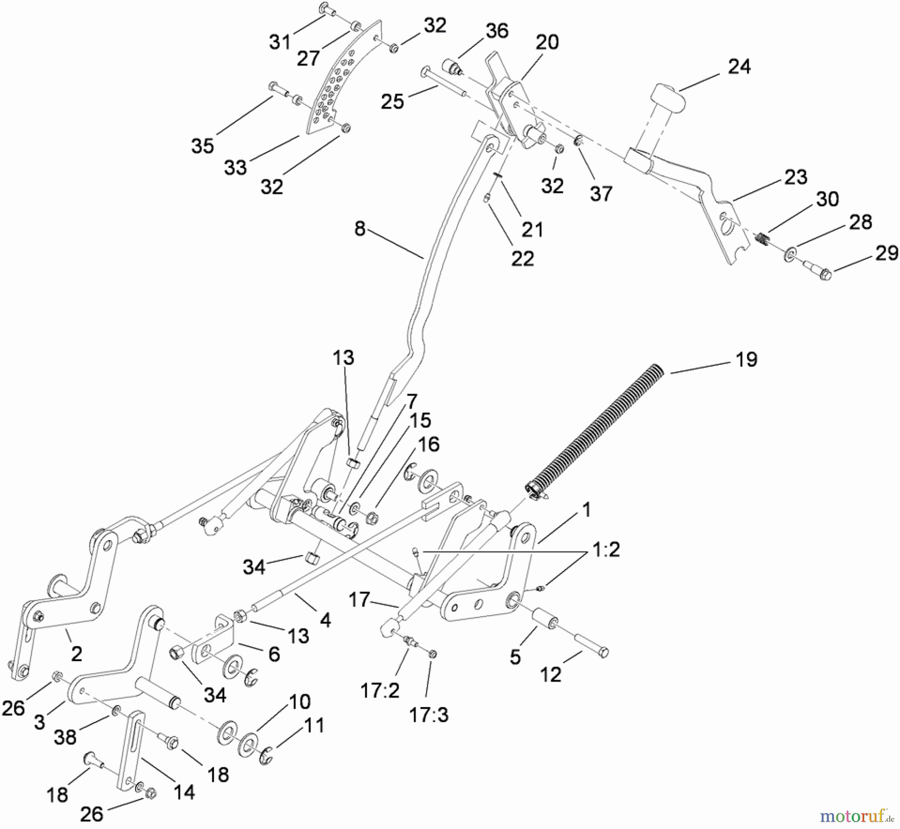 Mäher, Stand-on 74559 - Toro GrandStand Mower, 52