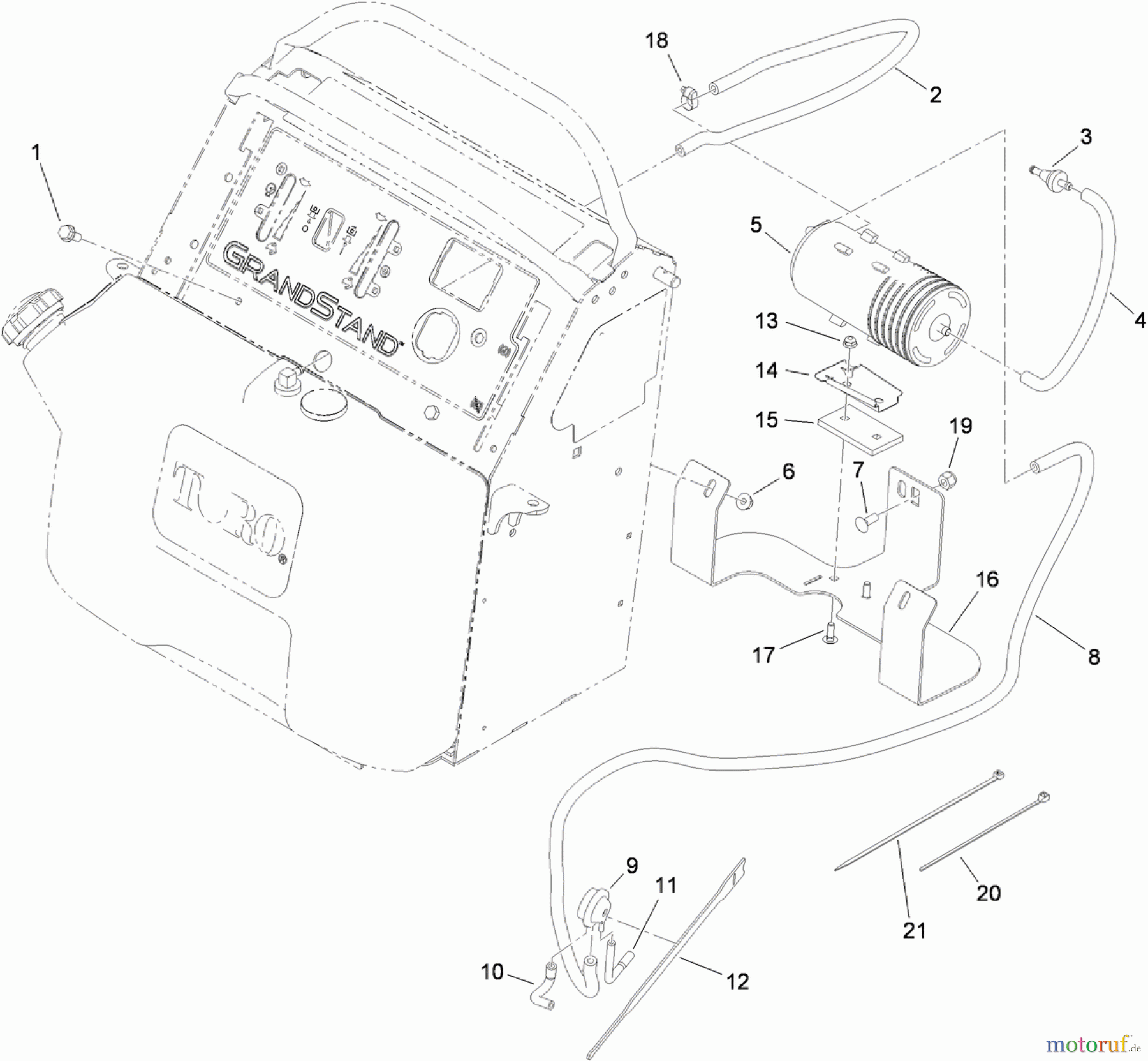 Mäher, Stand-on 79549 - Toro GrandStand Mower, 52