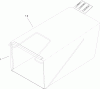 Rasenmäher 22178 - Toro 21" Heavy-Duty Rear Bagger Mower (SN: 260000001 - 260004000) (2006) Ersatzteile GRASS BAG ASSEMBLY