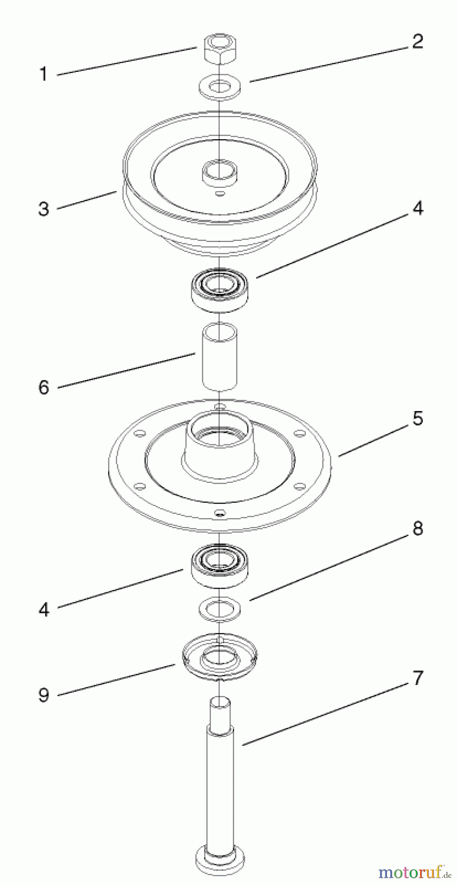 Rasenmäher für Großflächen 30260 - Toro Mid-Size ProLine Mower, Gear Drive, 17 hp, 52