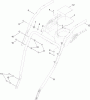 Kehrmaschinen 23740 - Toro Walk-Behind Rotary Power Broom (SN: 313000001 - 313999999) (2013) Ersatzteile HANDLE ASSEMBLY