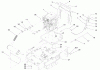 Compact Utility Loaders 22306 - Toro Dingo TX 420 Compact Utility Loader (SN: 250000401 - 250999999) (2005) Ersatzteile ENGINE AND MOUNT ASSEMBLY