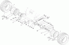 Compact Utility Loaders 22317 - Toro Dingo 220 Compact Utility Loader (SN: 312000001 - 312999999) (2012) Ersatzteile FRONT WHEEL ASSEMBLY
