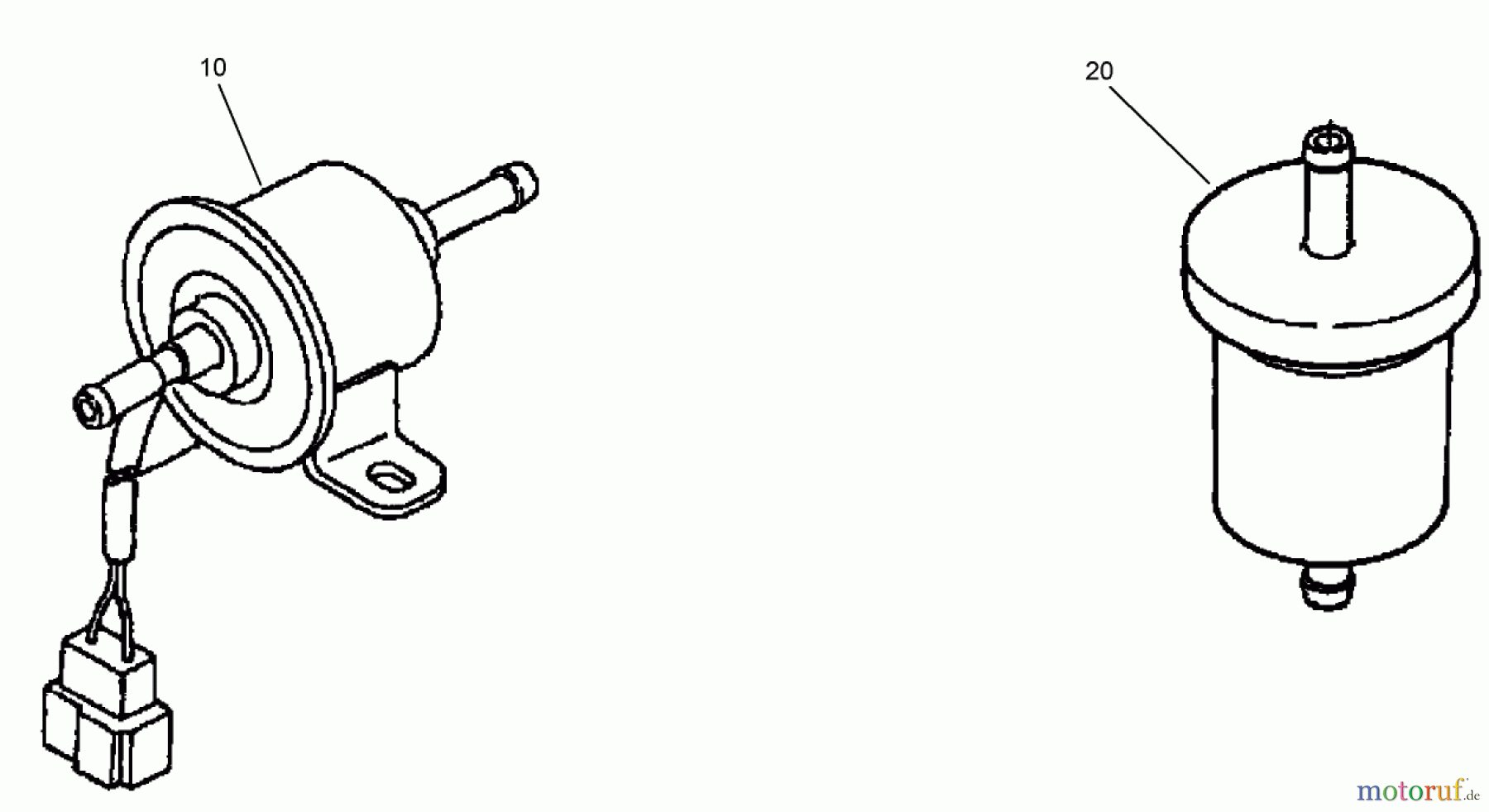  Compact Utility Loaders 22319 - Toro Dingo TX 525 Compact Utility Loader (SN: 280000001 - 280000300) (2008) FUEL PUMP AND FILTER ASSEMBLY