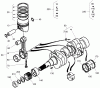 Compact Utility Loaders 22320 - Toro Dingo TX 525 Wide Track Compact Utility Loader (SN: 280000001 - 280000300) (2008) Ersatzteile PISTON AND CRANKSHAFT ASSEMBLY