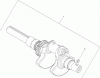 Compact Utility Loaders 22321 - Toro Dingo TX 427 Compact Utility Loader (SN: 290000001 - 290999999) (2009) Ersatzteile CRANKSHAFT ASSEMBLY KOHLER CH740-3126