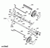 Wolf-Garten UVES 3634001 Series A (2003) Listas de piezas de repuesto y dibujos Rotor, Wheels